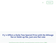 Tablet Screenshot of pjtows.com